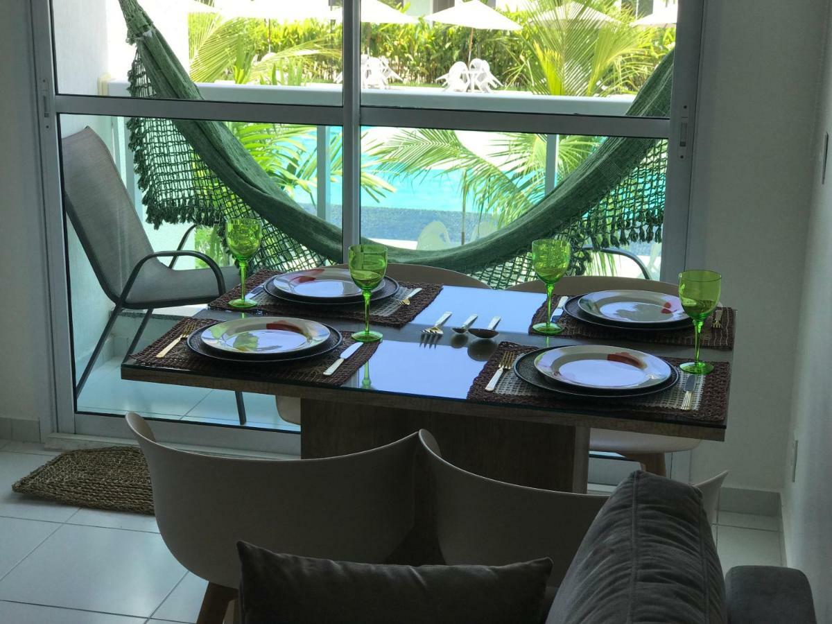 Flat Excelente Em Porto De Galinhas Palm Village Acqua Frente Para As Piscinas ภายนอก รูปภาพ